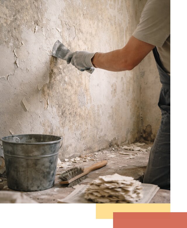 Удаление старой краски со стен в Советской Гавани качественно и быстро