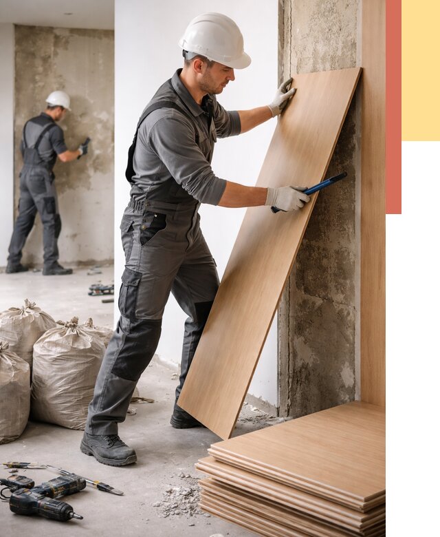 Демонтаж стеновых панелей в Советской Гавани от 3636 руб. за м² быстро и недорого | ОТДЕЛОЧНИК-Свс