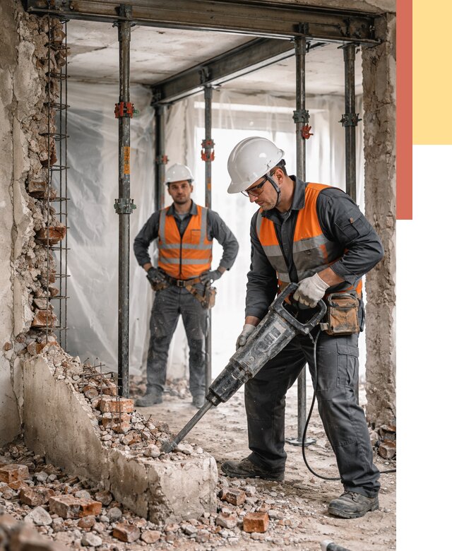 Снос несущих стен в Советской Гавани от 10649 руб. — демонтаж несущей стены под ключ | ОТДЕЛОЧНИК-Свс