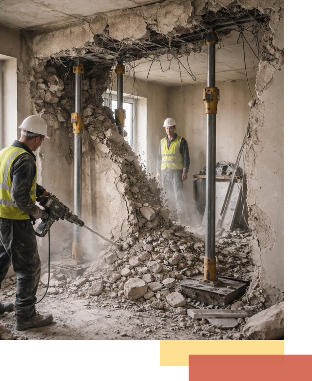 Снос несущих стен в Советской Гавани с гарантией безопасности и качества