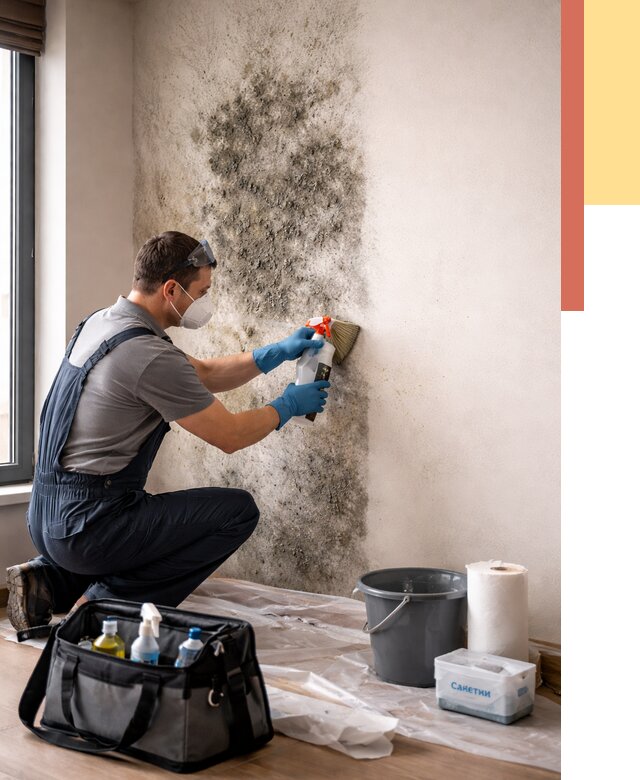 Удаление плесени со стен в Советской Гавани от 2234 руб. — быстро и недорого | ОТДЕЛОЧНИК-Свс