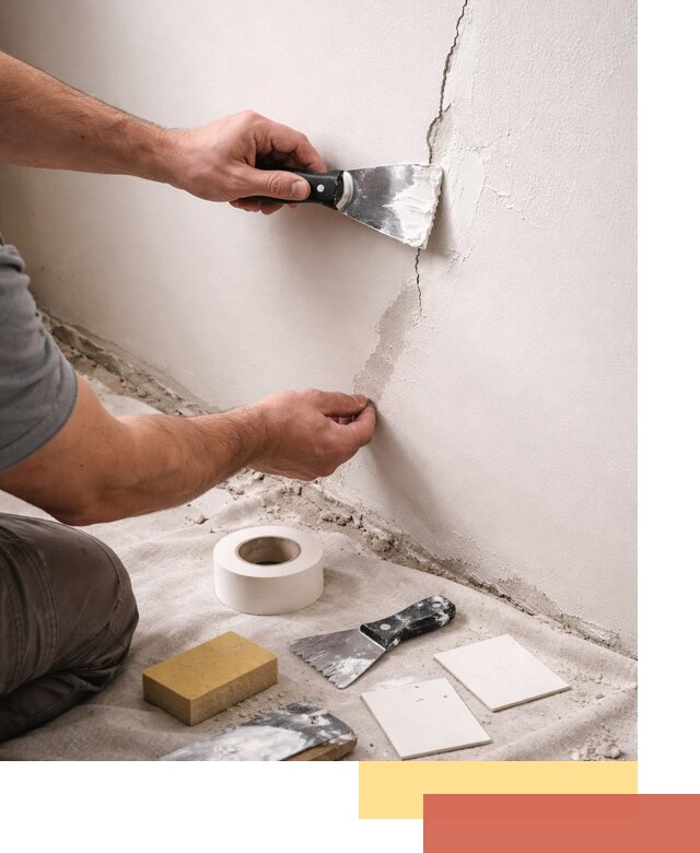 Заделка трещин и сколов в стенах и потолках в Советской Гавани