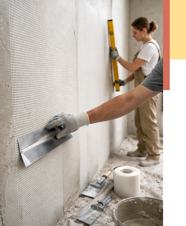 Армирование стен стеклосеткой в Советской Гавани от 3324 руб. под ключ | ОТДЕЛОЧНИК-Свс