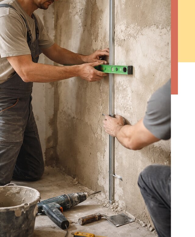 Установка штукатурных маяков в Советской Гавани от 7272 руб. — быстро и недорого | ОТДЕЛОЧНИК-Свс