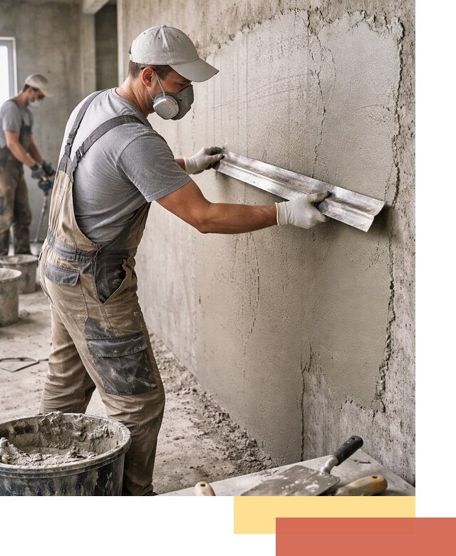 Штукатурка бетонных стен в Советской Гавани качественно и долговечно