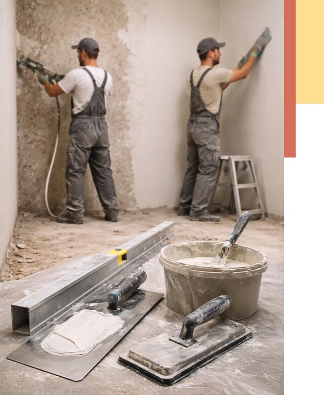 Штукатурка стен под обои в Советской Гавани от 4675 руб./м2 — выравнивание под обои | ОТДЕЛОЧНИК-Свс