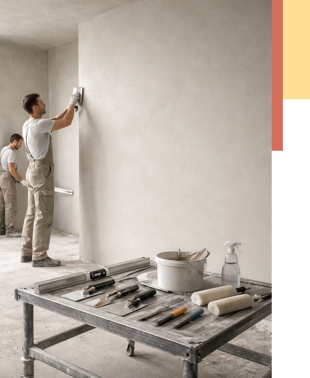 Штукатурка стен под покраску в Советской Гавани от 4675 руб./м² — качественно и недорого | ОТДЕЛОЧНИК-Свс