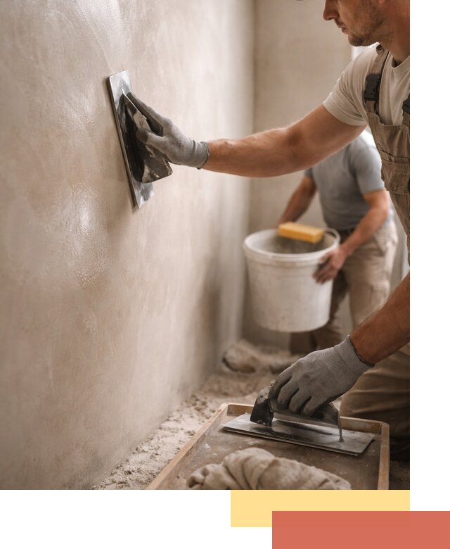Нанесение марокканской штукатурки таделакт в Советской Гавани