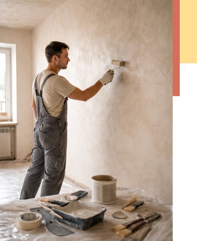 Нанесение лессирующей краски по декоративке в Советской Гавани от 1818 руб. | ОТДЕЛОЧНИК-Свс