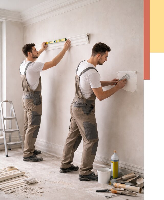 Монтаж лепнины на стены в Советской Гавани от 4675 руб. — недорого, быстро | ОТДЕЛОЧНИК-Свс