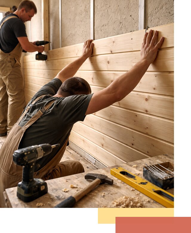 Монтаж деревянной вагонки на стены в Советской Гавани быстро и качественно