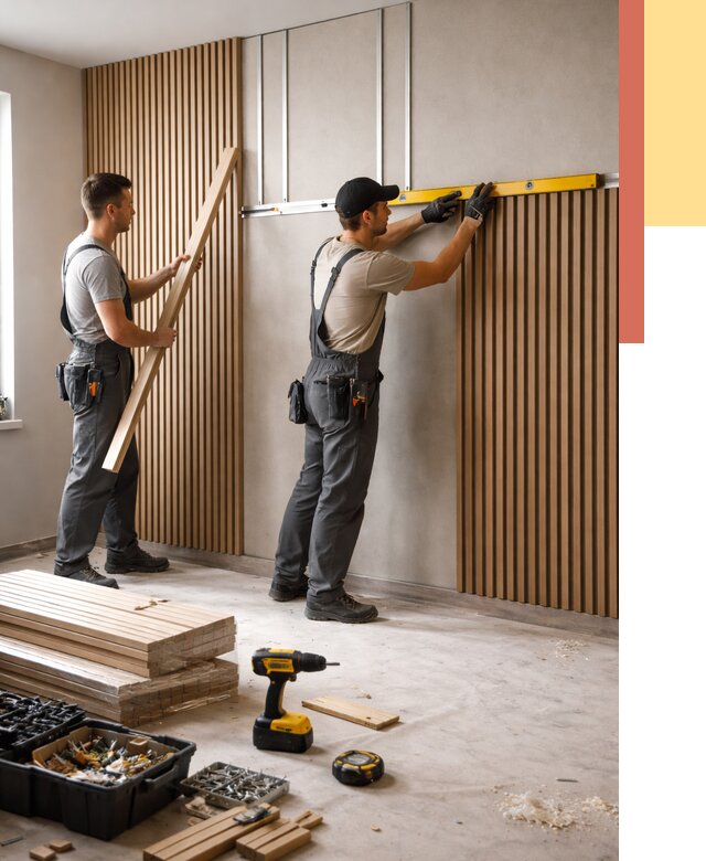 Монтаж реечных панелей на стены в Советской Гавани от 1247 руб. — быстро и недорого | ОТДЕЛОЧНИК-Свс