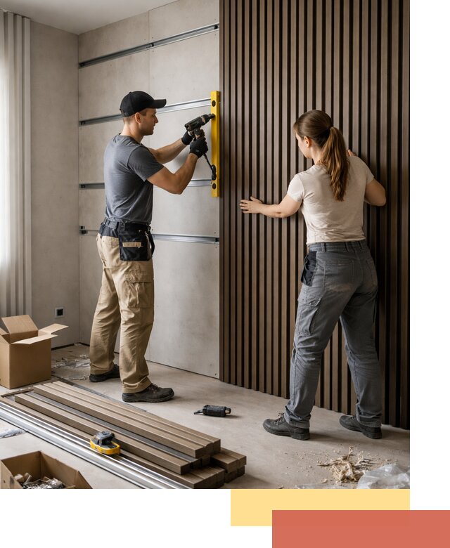 Монтаж реечных панелей на стены в Советской Гавани