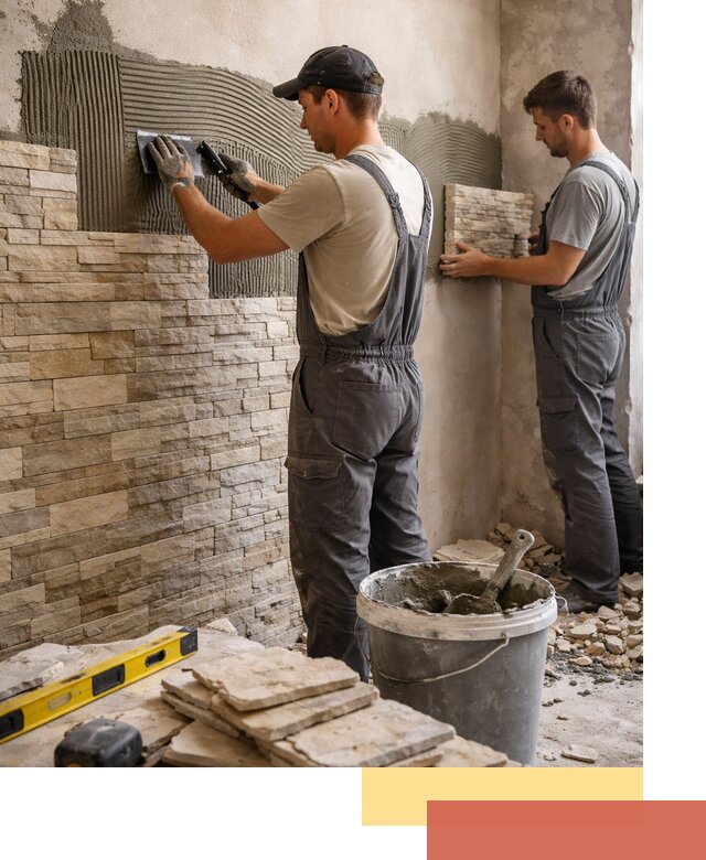 Монтаж искусственного камня в Советской Гавани — облицовка стен и фасадов