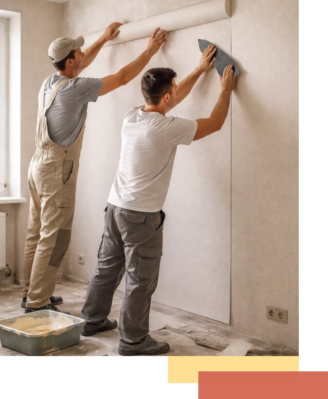 Поклейка виниловых обоев в Советской Гавани профессионально и качественно