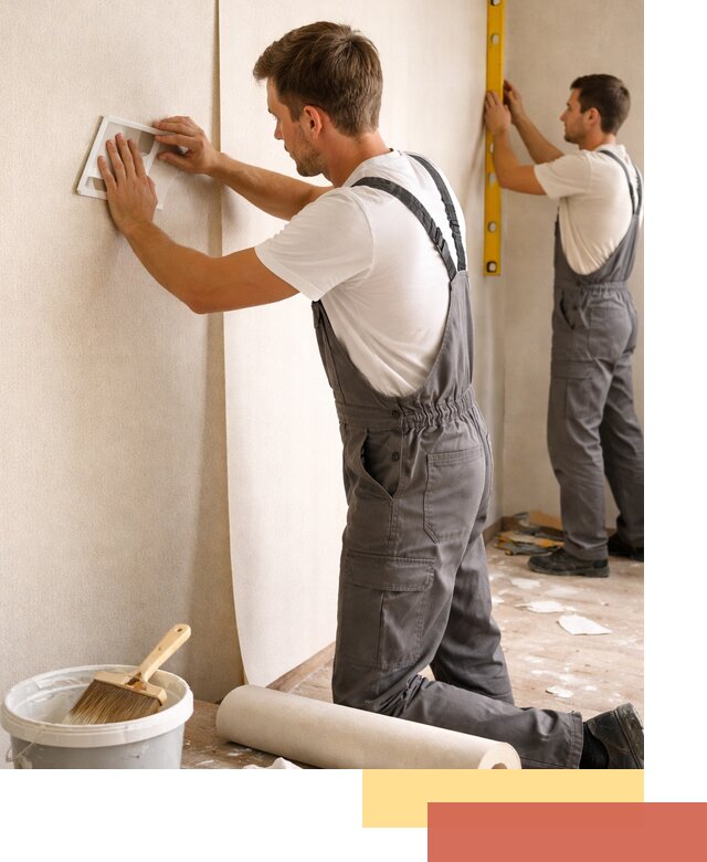 Поклейка бумажных обоев в Советской Гавани качественно и недорого