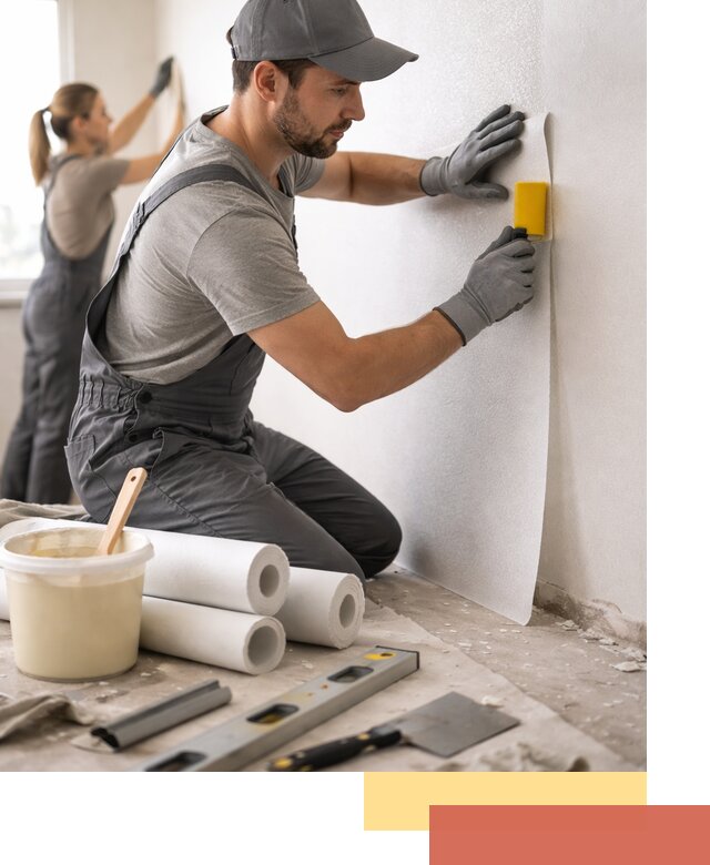 Поклейка стеклообоев профессионально в Советской Гавани