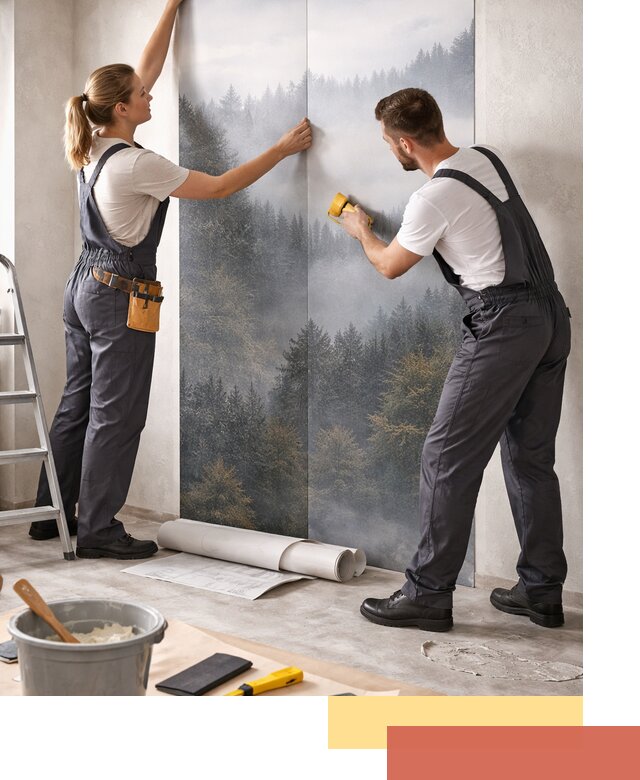 Поклейка фотообоев профессионально в Советской Гавани под ключ