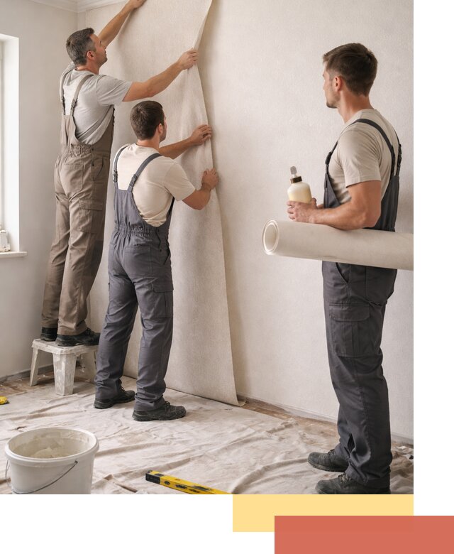 Оклейка стен обоями в Советской Гавани — качественно и профессионально