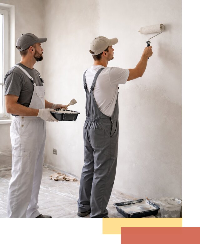 Покраска стен водоэмульсионной краской в Советской Гавани