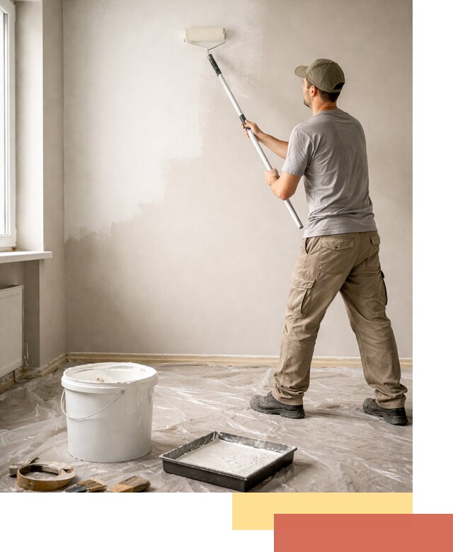 Покраска стен латексной краской в Советской Гавани качественно и быстро