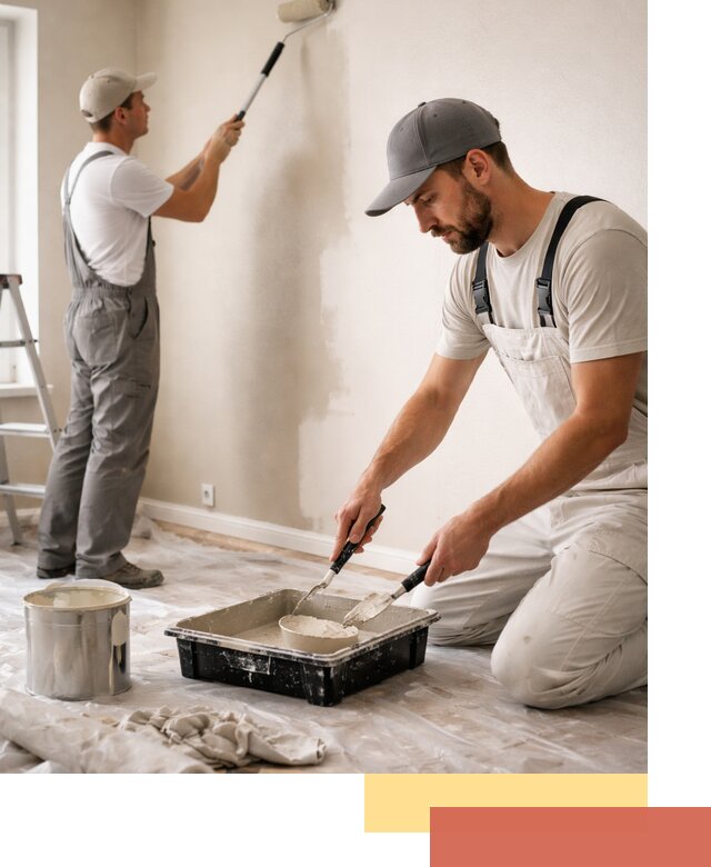 Покраска стен в квартире в Советской Гавани — профессионально и аккуратно