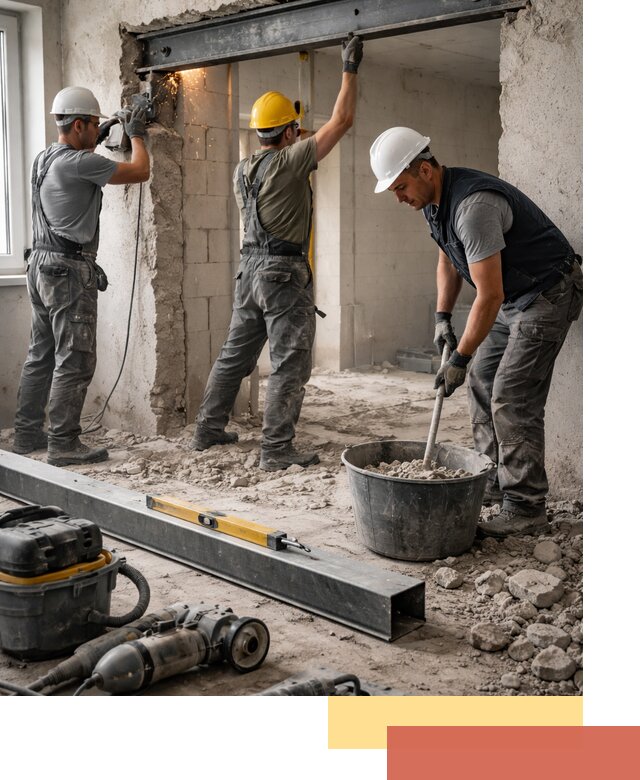 Создание проемов в стенах и несущих конструкциях в Советской Гавани