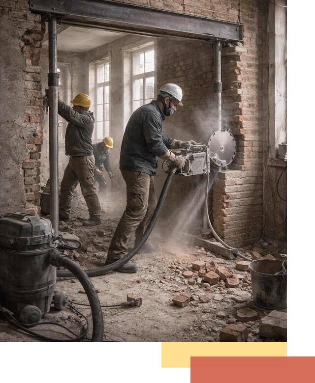 Прорезка проема в стене под дверной или оконный проем в Советской Гавани