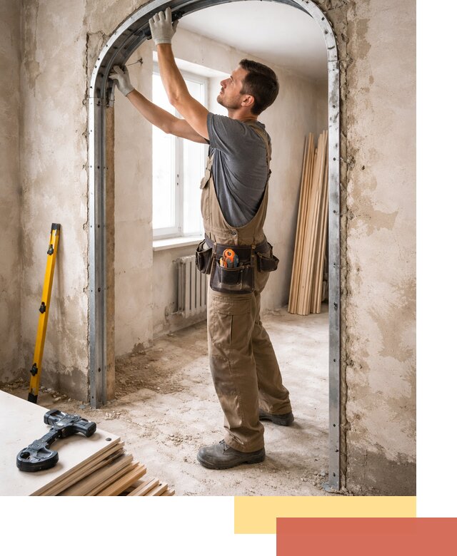 Устройство арочного проема в Советской Гавани под ключ