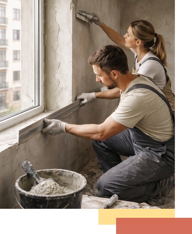 Штукатурка откосов дверей и окон профессионально в Советской Гавани