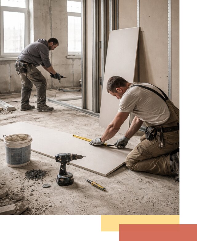 Кладка перегородок из ПГП под ключ в Советской Гавани