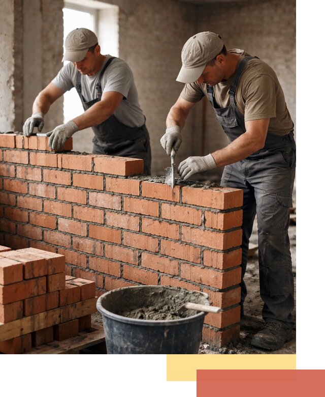 Кладка кирпичных перегородок под ключ в Советской Гавани