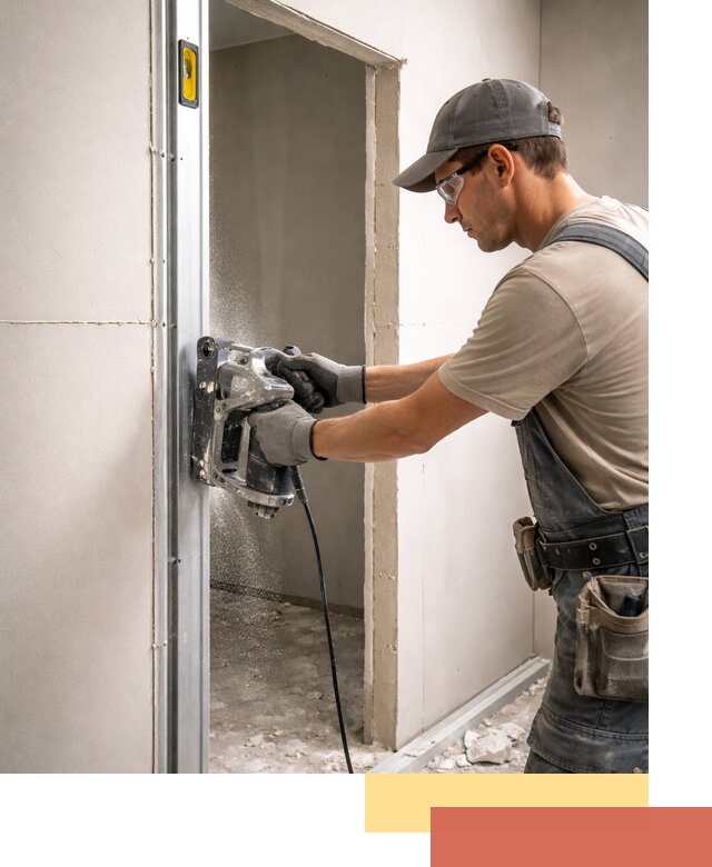 Устройство дверного проема в перегородке в Советской Гавани