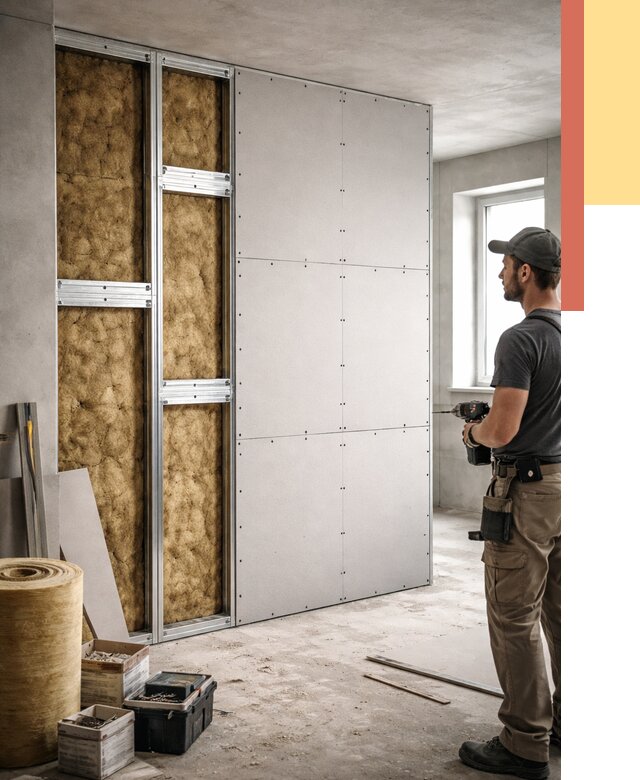 Усиленная перегородка под навеску в Советской Гавани от 13298 руб. — монтаж под ключ | ОТДЕЛОЧНИК-Свс