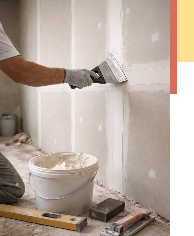 Шпаклевка перегородок из гипсокартона в Советской Гавани от 2597 руб. — услуги ОТДЕЛОЧНИК-Свс