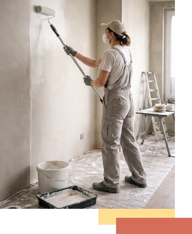 Покраска перегородок из гипсокартона в Советской Гавани качественно и недорого