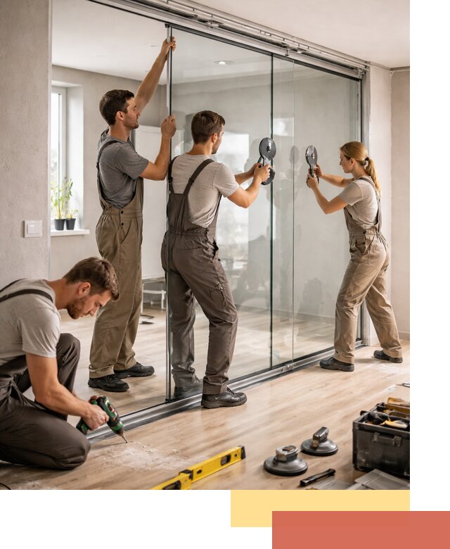 Изготовление стеклянных перегородок на заказ в Советской Гавани