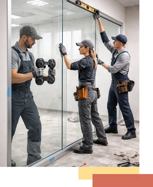 Профессиональный монтаж стеклянных перегородок в Советской Гавани