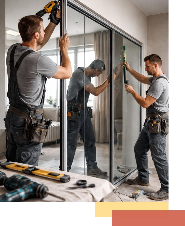 Каркасные стеклянные перегородки под ключ в Советской Гавани