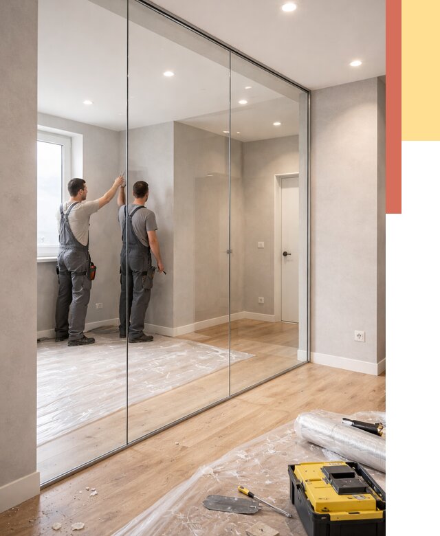 Безрамные стеклянные перегородки в Советской Гавани — монтаж от 9870 руб. | ОТДЕЛОЧНИК-Свс