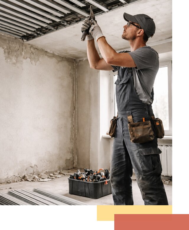 Демонтаж реечного потолка в Советской Гавани быстро и аккуратно