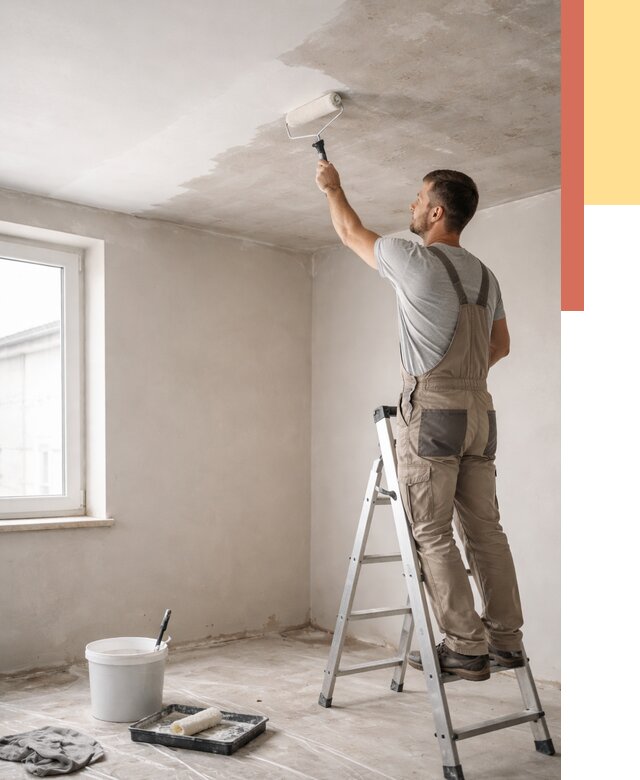 Грунтовка потолка в Советской Гавани от 2597 руб. — быстро и недорого | ОТДЕЛОЧНИК-Свс