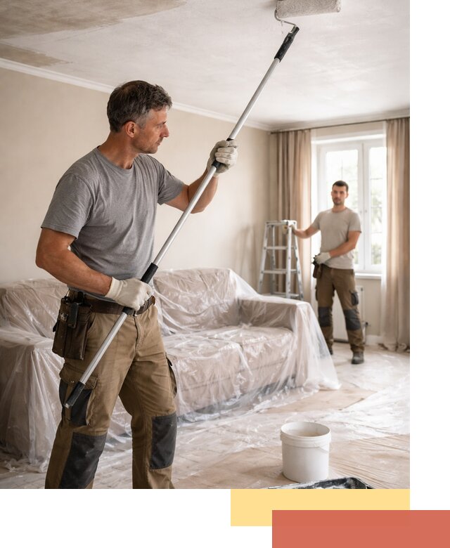 Грунтовка потолка в Советской Гавани — подготовка под покраску и отделку