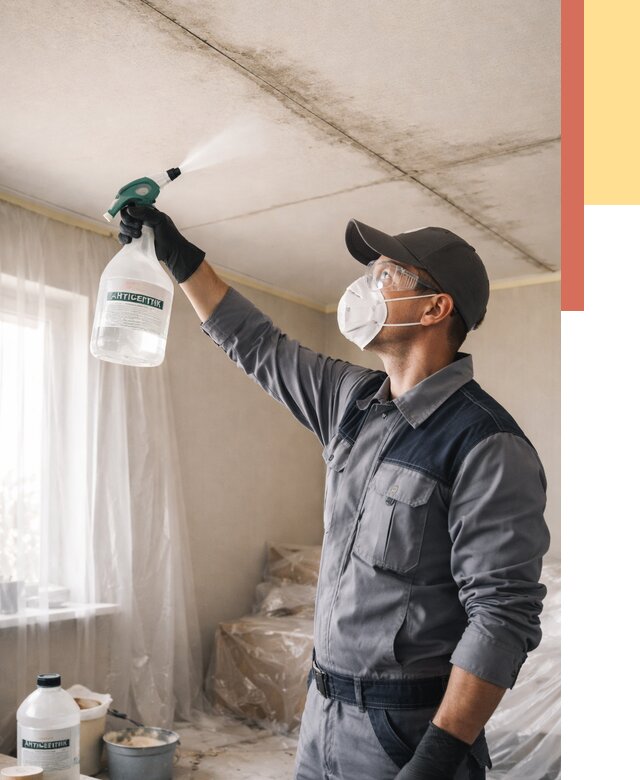 Антисептическая обработка потолка в Советской Гавани от 2597 руб. | ОТДЕЛОЧНИК-Свс