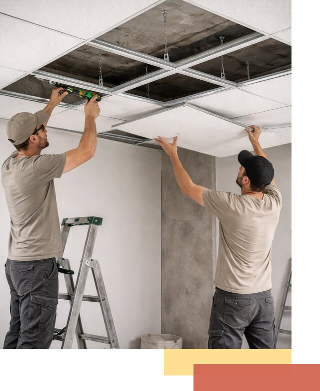Монтаж потолка Армстронг под ключ в Советской Гавани