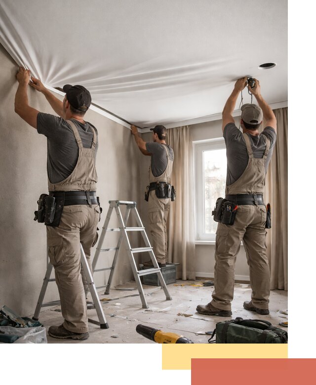 Монтаж матового натяжного потолка в Советской Гавани качественно и быстро