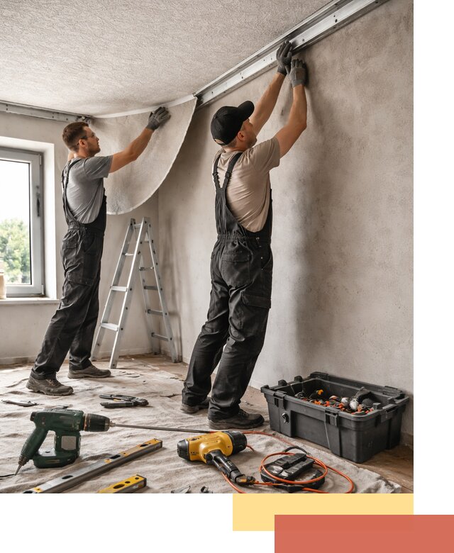 Монтаж фактурного натяжного потолка в Советской Гавани качественно и быстро