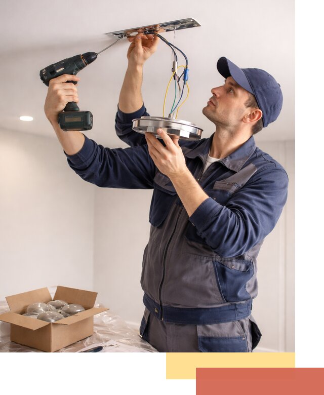 Установка люстры в натяжной потолок в Советской Гавани