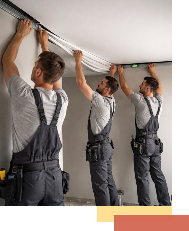 Теневые натяжные потолки в Советской Гавани: монтаж и отделка быстро и качественно