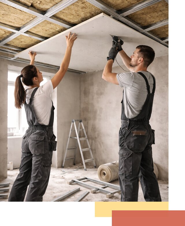 Звукоизоляция потолка из ГКЛ в Советской Гавани профессионально и надежно